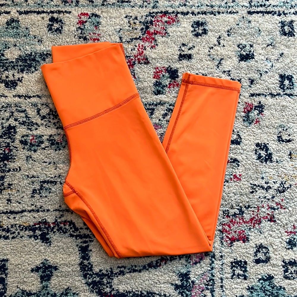 DYI Orange cropped / capri Leggings Size Small